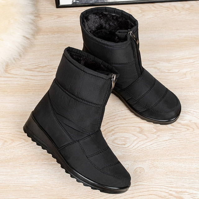 Winter Style Warm Platform Heel Boots