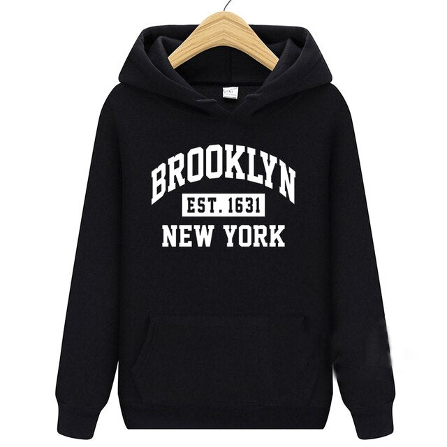 EST 1631 Brooklyn York Winter Herbst Männer Hoodies