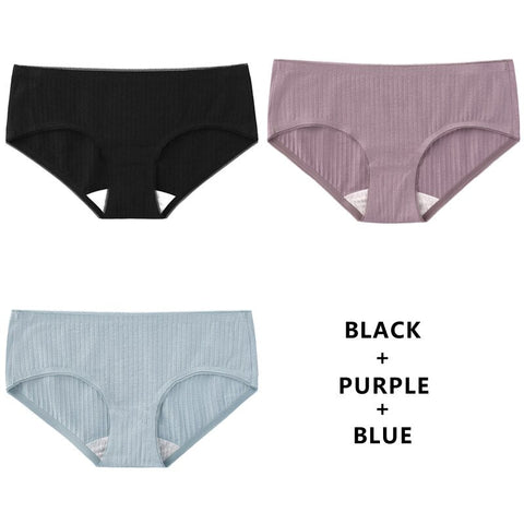 3PCS/Set Panties Underwear Seamless Plus Size Briefs Low-Rise Soft Panty Underpants Female Lingerie