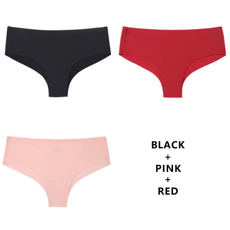 3Pcs/Lot Seamless Panty Set Underwear Female Comfort Intimates Low-Rise Briefs Panties Lingerie