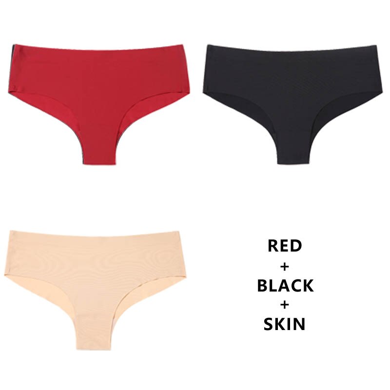 3Pcs/Lot Seamless Panty Set Underwear Female Comfort Intimates Low-Rise Briefs Panties Lingerie