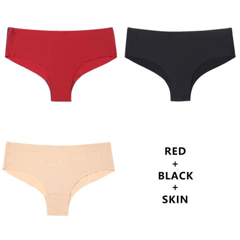 3Pcs/Lot Seamless Panty Set Underwear Female Comfort Intimates Low-Rise Briefs Panties Lingerie