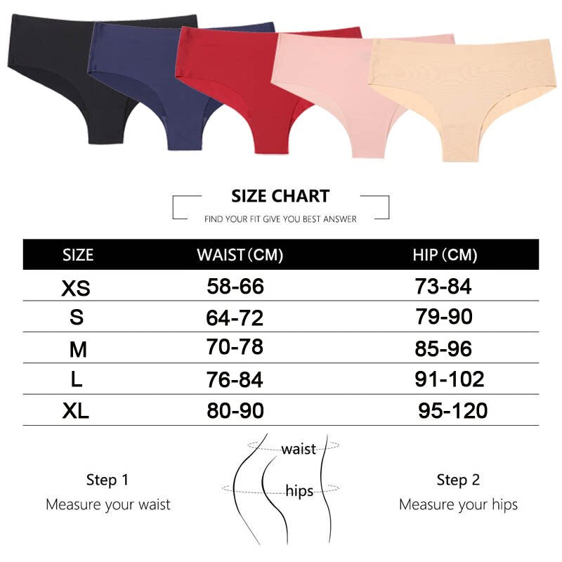 3Pcs/Lot Seamless Panty Set Underwear Female Comfort Intimates Low-Rise Briefs Panties Lingerie