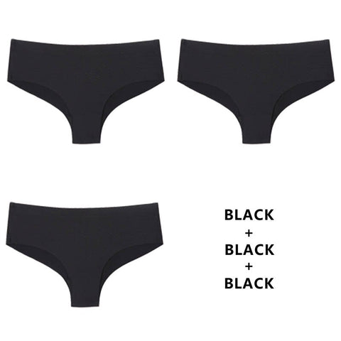 3Pcs/Lot Seamless Panty Set Underwear Female Comfort Intimates Low-Rise Briefs Panties Lingerie