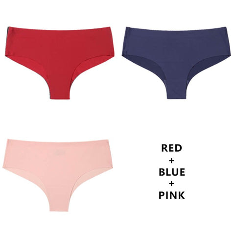 3Pcs/Lot Seamless Panty Set Underwear Female Comfort Intimates Low-Rise Briefs Panties Lingerie