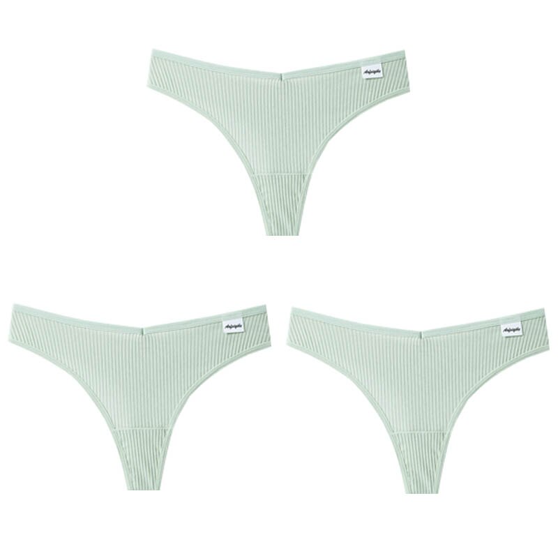 3 Teile/los V Taille Baumwolle G-String Tanga Höschen String Unterwäsche Briefs Dessous Unterhose Low-Rise Damen Intime