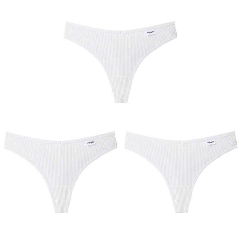 3 Teile/los V Taille Baumwolle G-String Tanga Höschen String Unterwäsche Briefs Dessous Unterhose Low-Rise Damen Intime