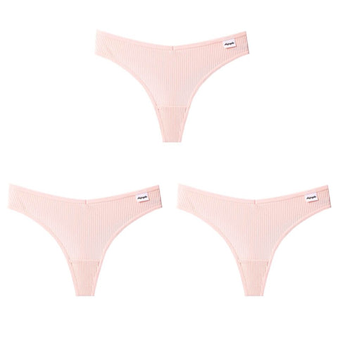 3 Teile/los V Taille Baumwolle G-String Tanga Höschen String Unterwäsche Briefs Dessous Unterhose Low-Rise Damen Intime