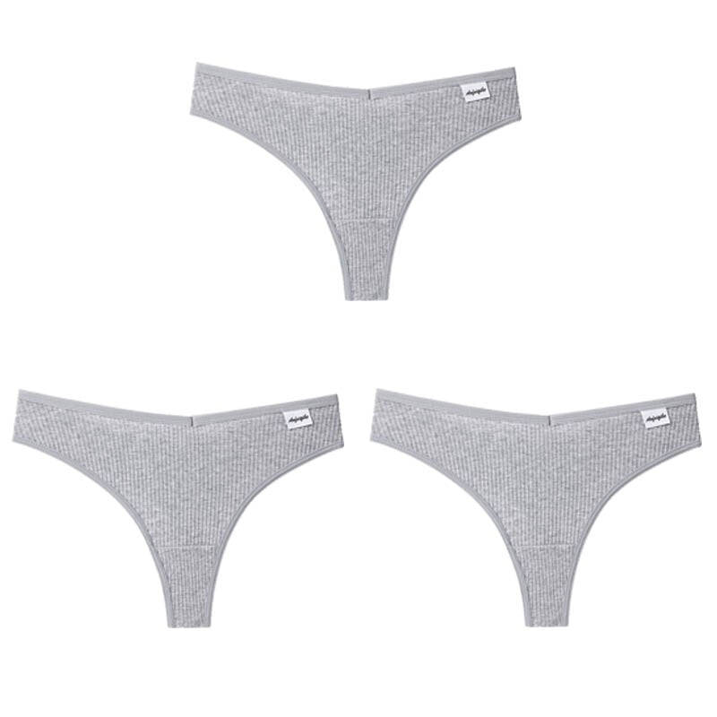 3 Teile/los V Taille Baumwolle G-String Tanga Höschen String Unterwäsche Briefs Dessous Unterhose Low-Rise Damen Intime