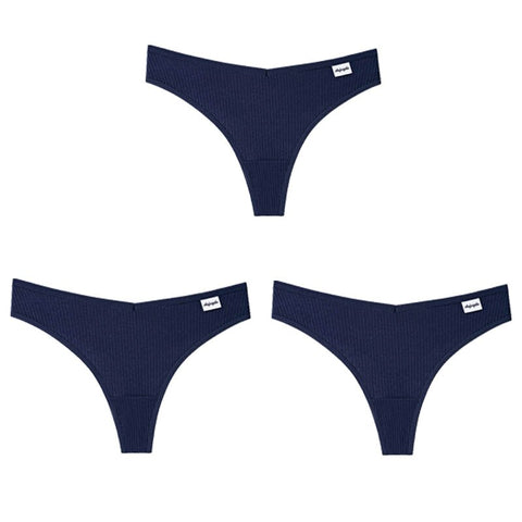 3 Teile/los V Taille Baumwolle G-String Tanga Höschen String Unterwäsche Briefs Dessous Unterhose Low-Rise Damen Intime