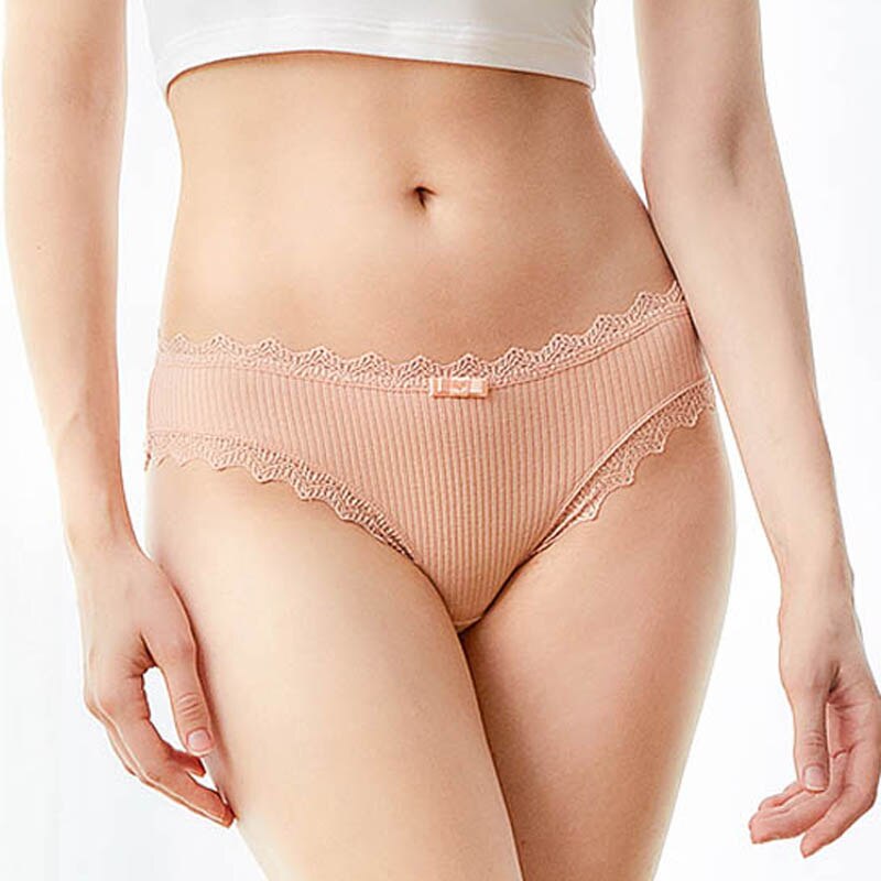 Baumwollhöschen Bequeme Unterwäsche Niedrige Unterhose Weibliche Dessous Große Größe Damen Slips