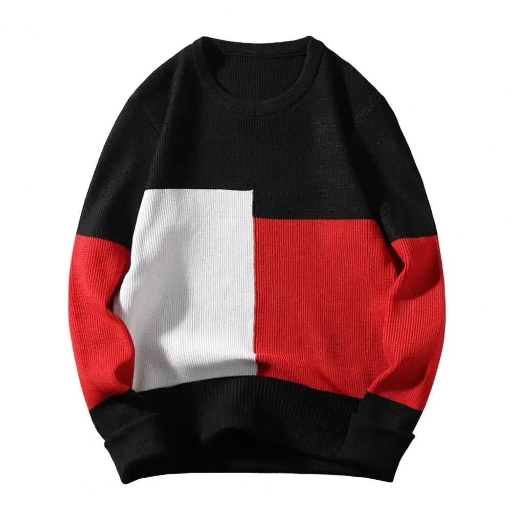 Men's Colorblock Sweater: Cozy, Stylish, and Casual for a Fashion-Forward Look