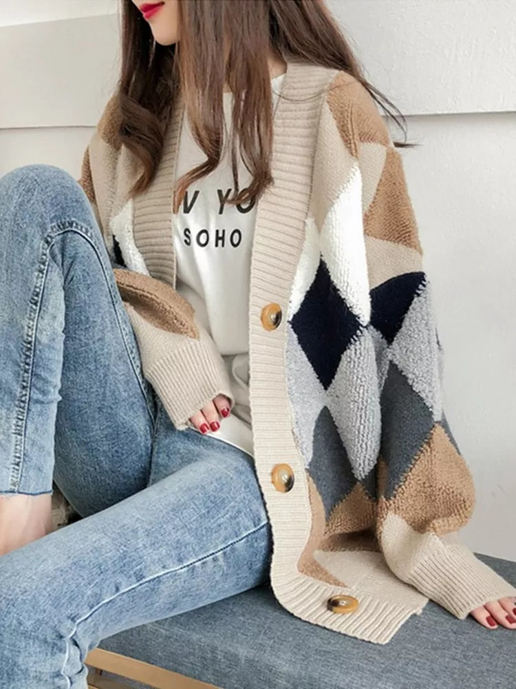 Casual Soft Single Breasted Cardigan Sweater