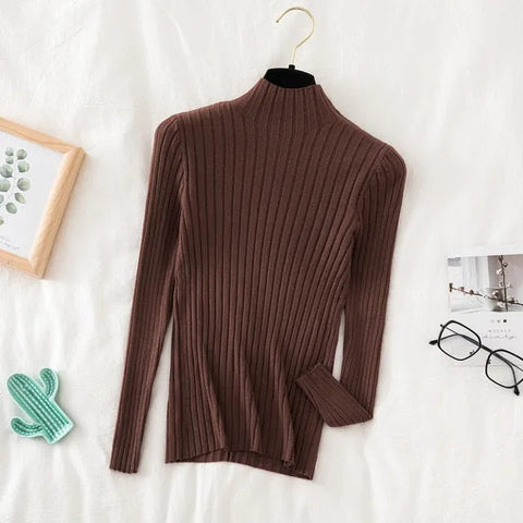 Autumn Spring Flare Sleeve Slim Sweaters