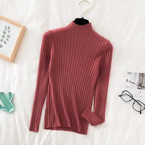 Autumn Spring Flare Sleeve Slim Sweaters