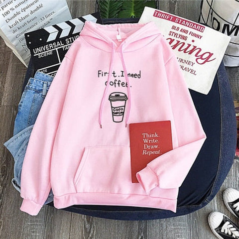 First Morning Coffee Casual Hoodies