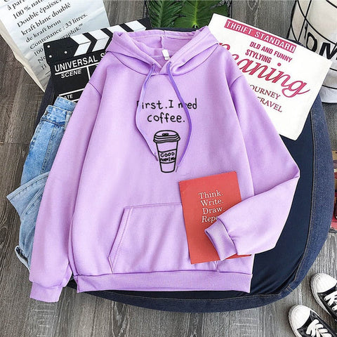 First Morning Coffee Casual Hoodies