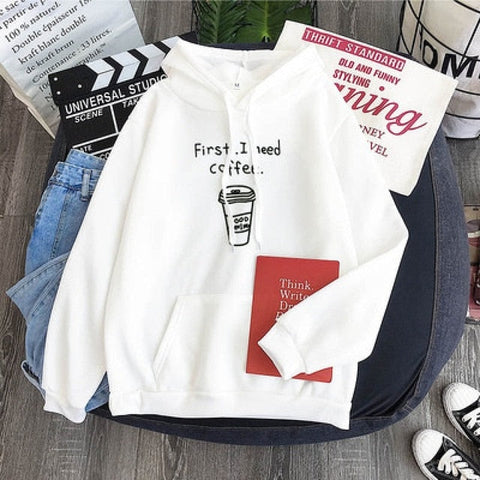 First Morning Coffee Casual Hoodies