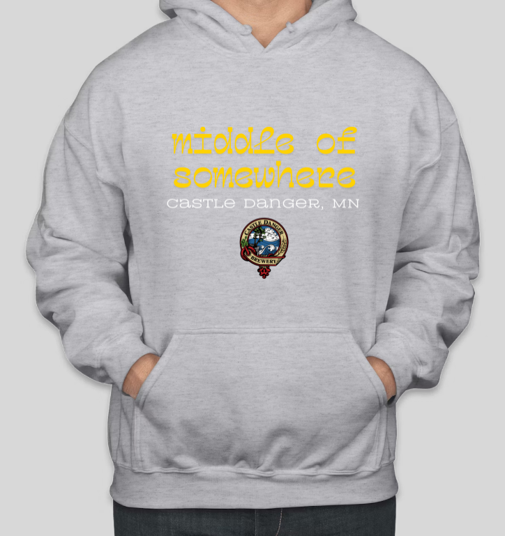 Kapuzenpullover mit „Middle of Somewhere Minnesota“-Slogan