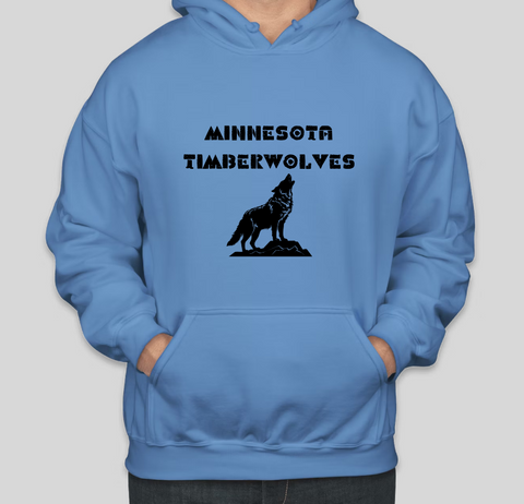 MINNESOTA TimberWolves Printed COTTON Casual Hoodies