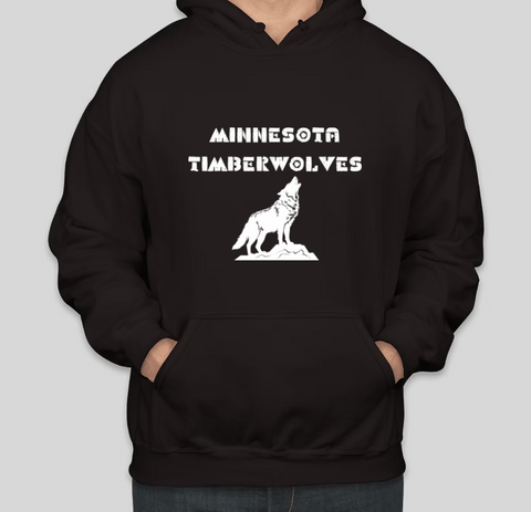 MINNESOTA TimberWolves Bedruckte Baumwoll-Freizeit-Hoodies