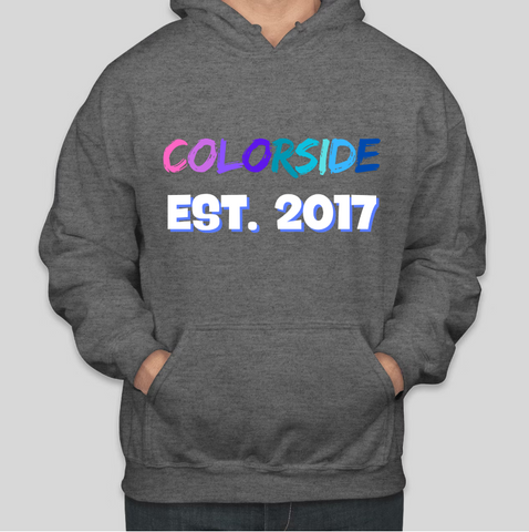 COLORSIDE LLC EST. 2017 Offizieller Print, lässige Kapuzenpullover aus Baumwolle