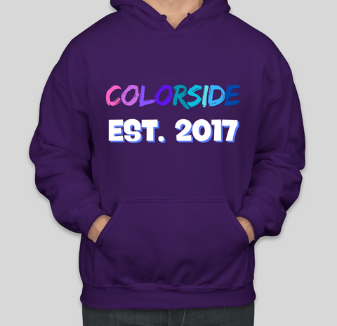 COLORSIDE LLC EST. 2017 Offizieller Print, lässige Kapuzenpullover aus Baumwolle