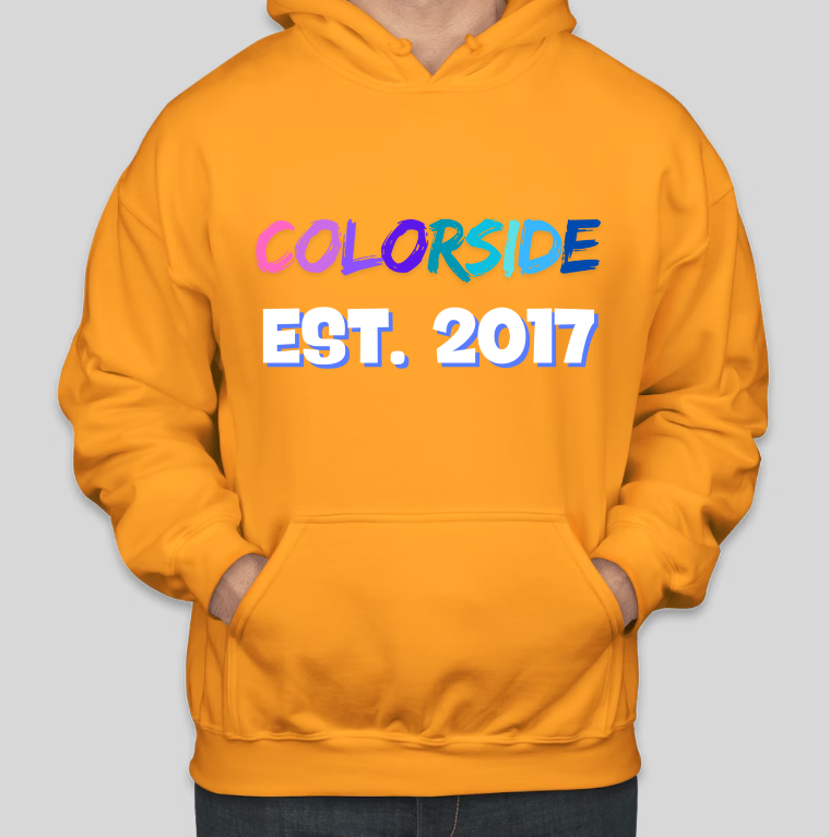 COLORSIDE LLC EST. 2017 Official Print Cotton Casual Hoodies