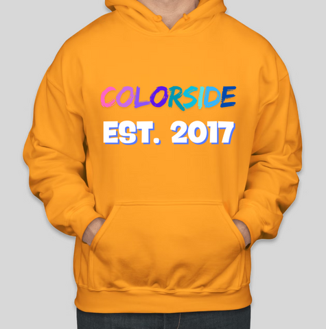 COLORSIDE LLC EST. 2017 Offizieller Print, lässige Kapuzenpullover aus Baumwolle