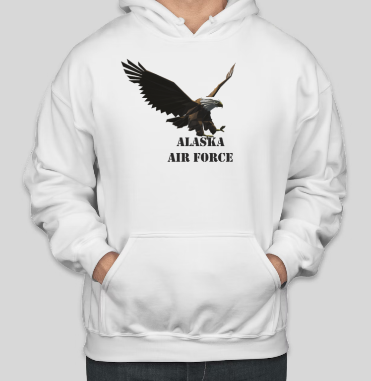 Alaska Air Force Wild Eagle Coole Baumwoll-Hoodies