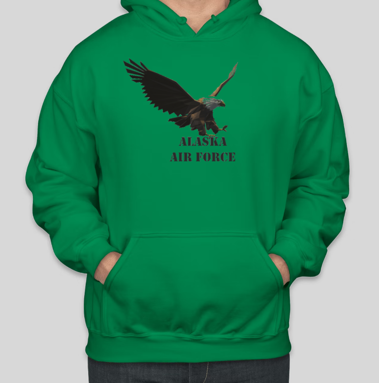 Alaska Air Force Wild Eagle Coole Baumwoll-Hoodies