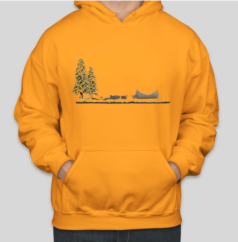 Lake Side im Winter North Shore Bedruckte coole Baumwoll-Hoodies