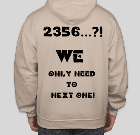 2356...?! Was kommt als nächstes? Bedruckte lässige Kapuzenpullover aus Baumwolle