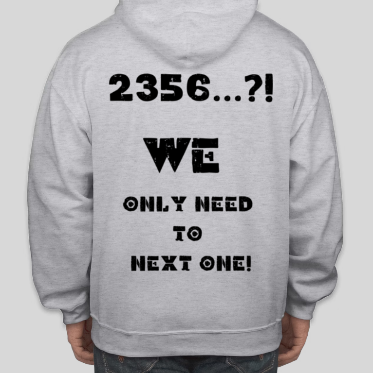 2356...?! Was kommt als nächstes? Bedruckte lässige Kapuzenpullover aus Baumwolle