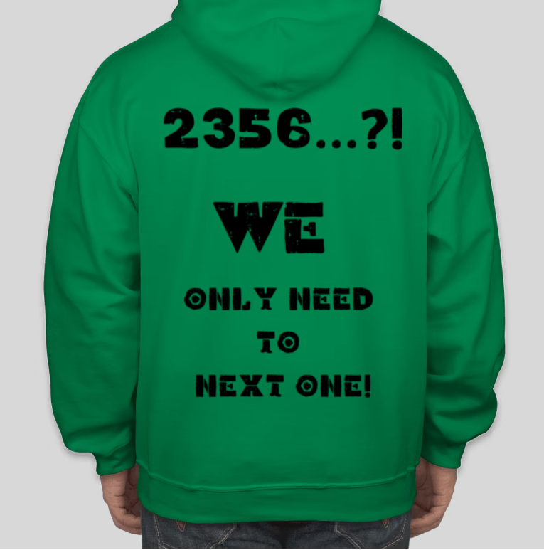 2356...?! Was kommt als nächstes? Bedruckte lässige Kapuzenpullover aus Baumwolle