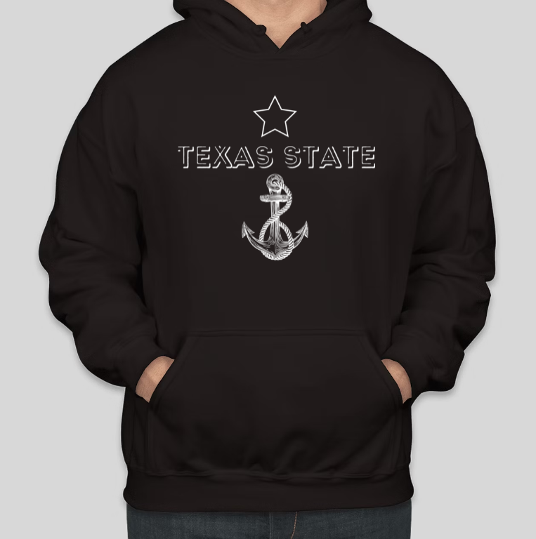 TEXAS STATE Printed COTTON Casual Hoodies