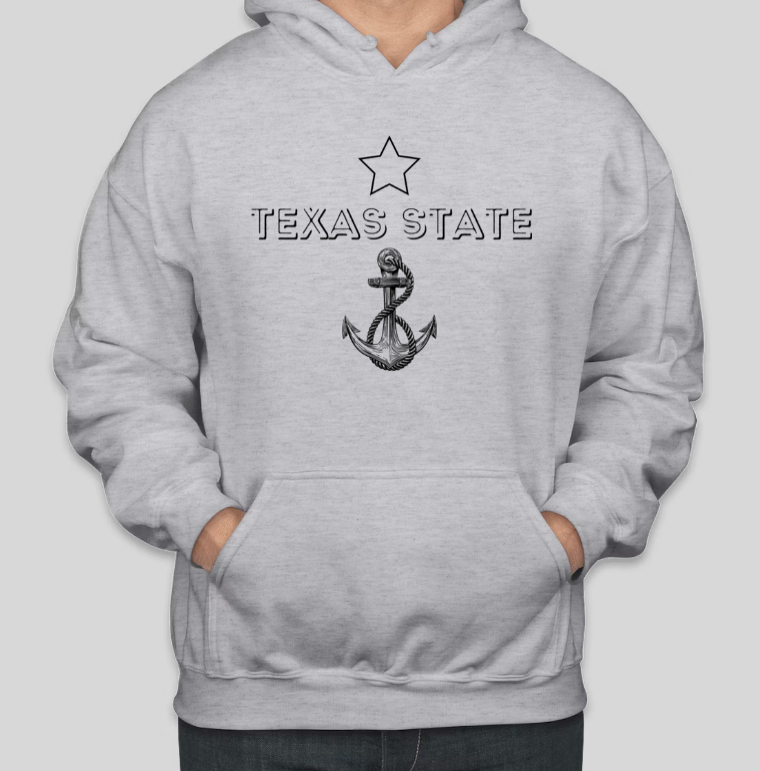 TEXAS STATE Printed COTTON Casual Hoodies