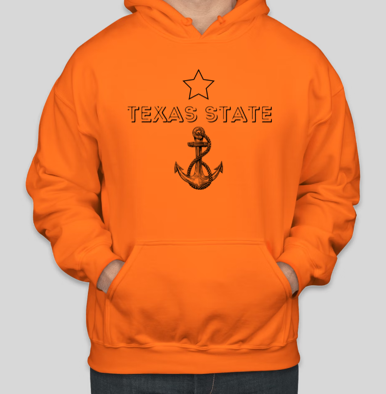 TEXAS STATE Printed COTTON Casual Hoodies