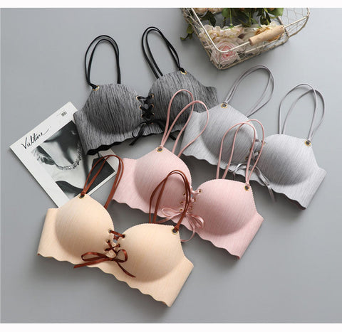 Super Push Up Bras Seamless Underwear Wire Free Female Bralette Beauty Back Lingerie Ladies Brassiere