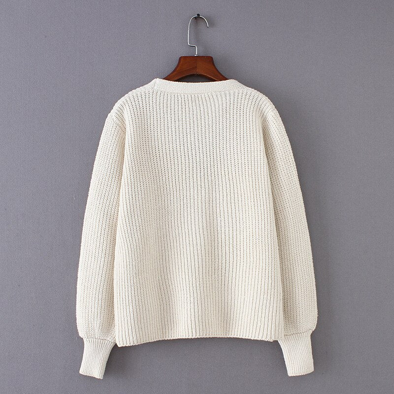 Button Clouse Cardigan Sweaters