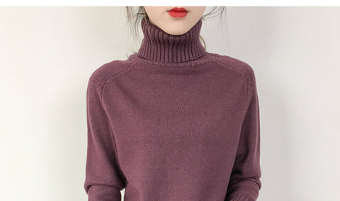 Turtleneck Thick Knitted Sweaters