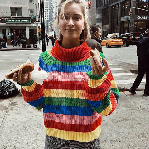 Colorful Knit Sweater