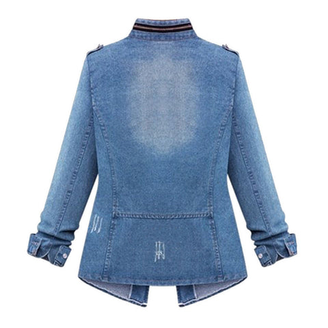 Chester Blue Long Sleeve Denim Coat