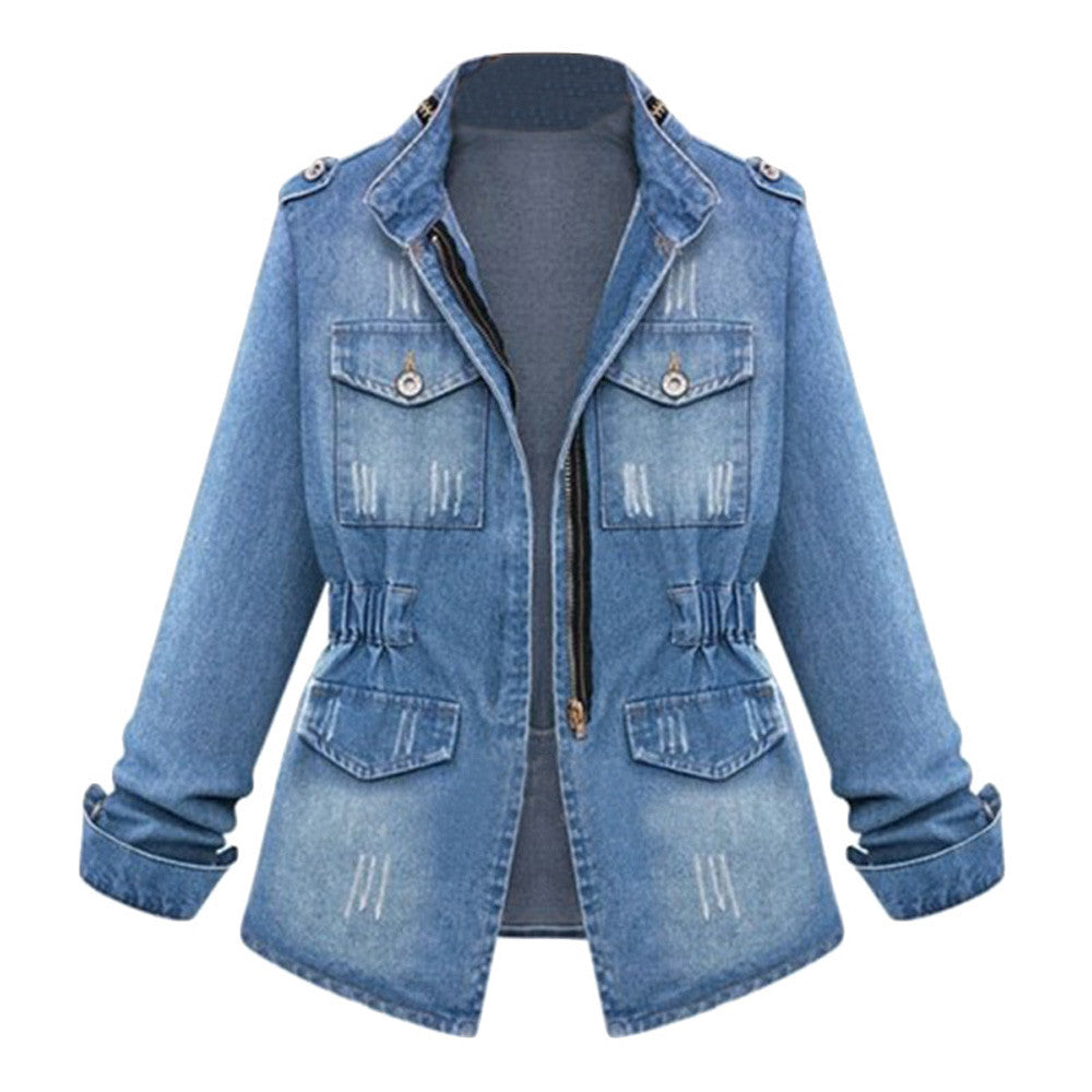 Chester Blue Long Sleeve Denim Coat