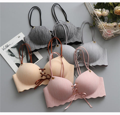 Super Push Up Bras Seamless Underwear Wire Free Female Bralette Beauty Back Lingerie Ladies Brassiere