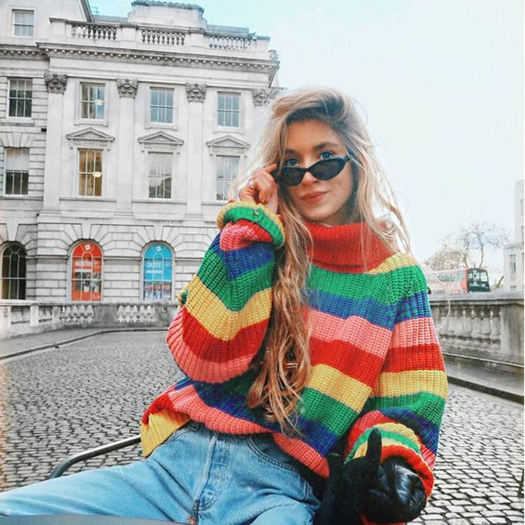 Colorful Knit Sweater