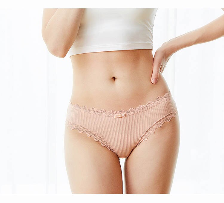 Baumwollhöschen Bequeme Unterwäsche Niedrige Unterhose Weibliche Dessous Große Größe Damen Slips