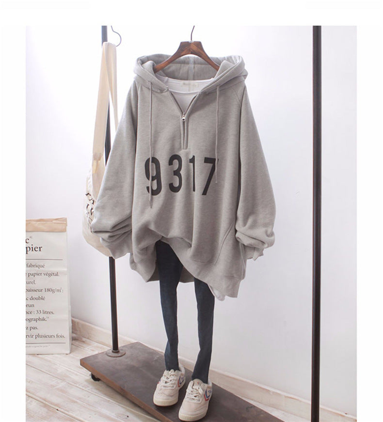 9317 Cool Winter Style Loose Hoodies