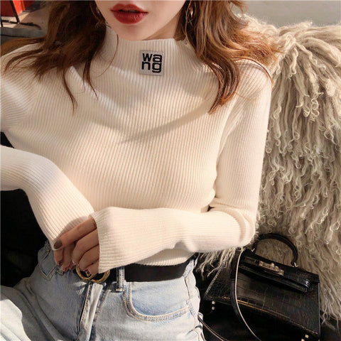 Slim Winter Sweaters Soft Femme Fashion