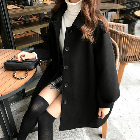 Autumn Classic Chic Casual Lapel Single-Breasted Outwear Coat